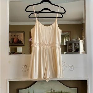Cream playsuit(romper)